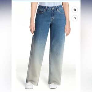 NWT No Boundaries Denim Jeans Ombre Wide Leg